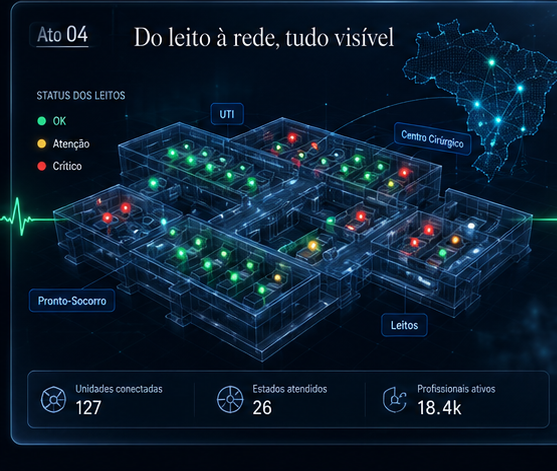 Ato 4 — Do leito à rede, tudo visível